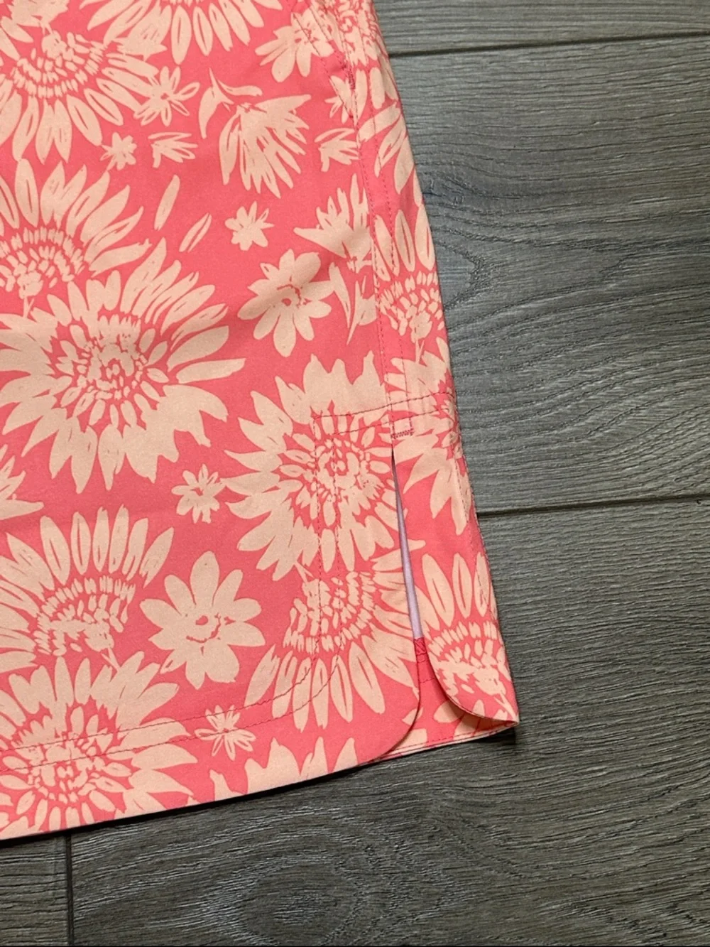 RipSkirt Hawaii 18.5” Pull On Sport Skirt Orange‎ Floral Size XL